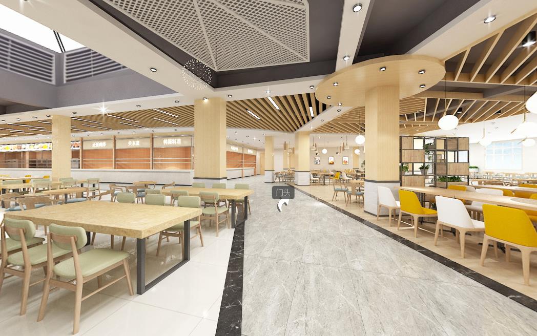 白云技师学校饭堂设计效果图