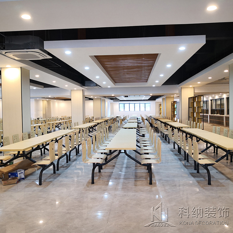 江门礼乐学校饭堂装修项目实景