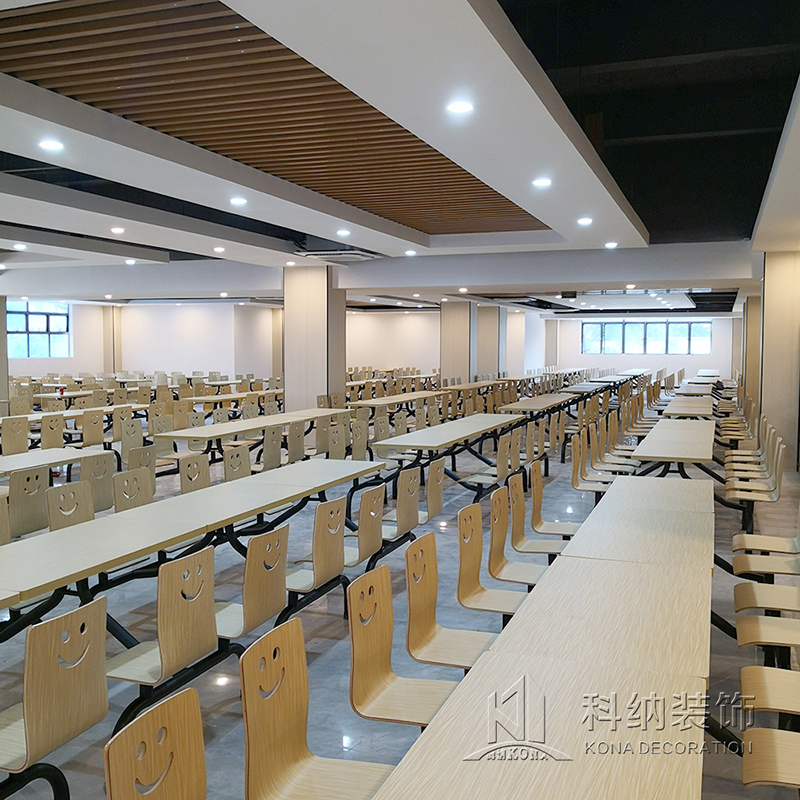 江门礼乐学校饭堂装修项目实景