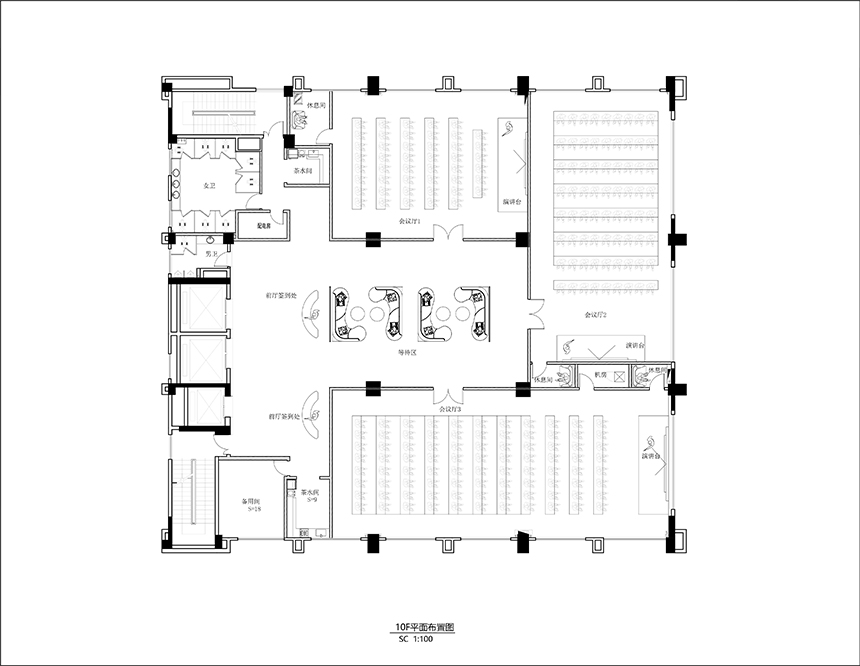 惠州厂房办公楼装修设计项目效果图