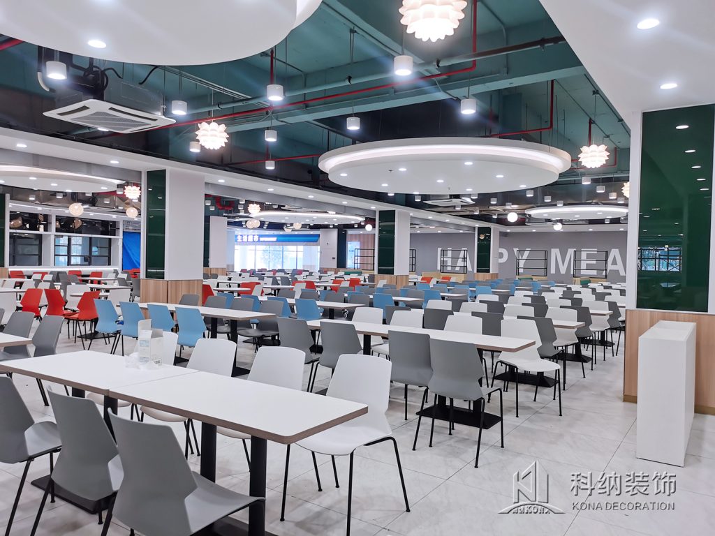 东莞大学食堂装修实景图