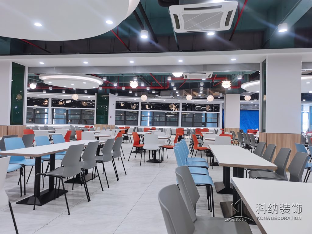 东莞大学食堂装修实景图