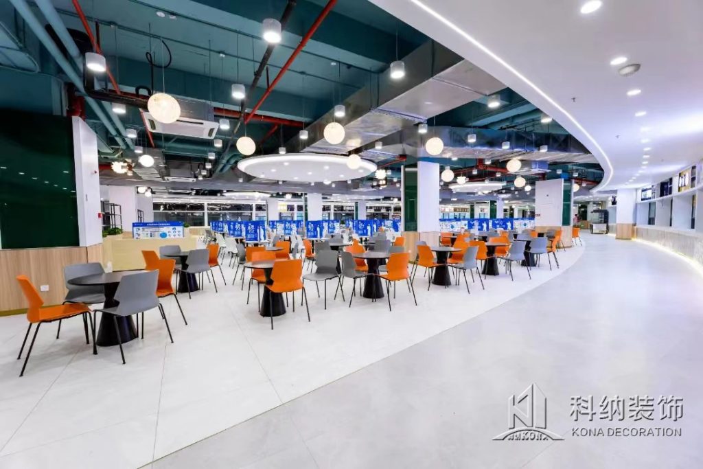 东莞大学食堂装修实景图