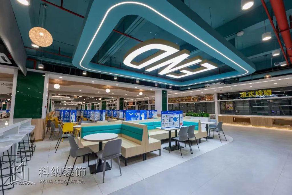 东莞大学食堂装修实景图