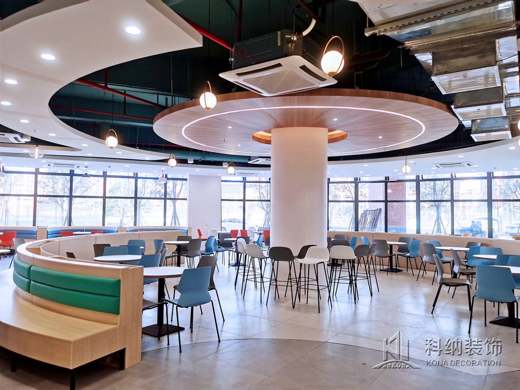 东莞大学食堂装修实景图
