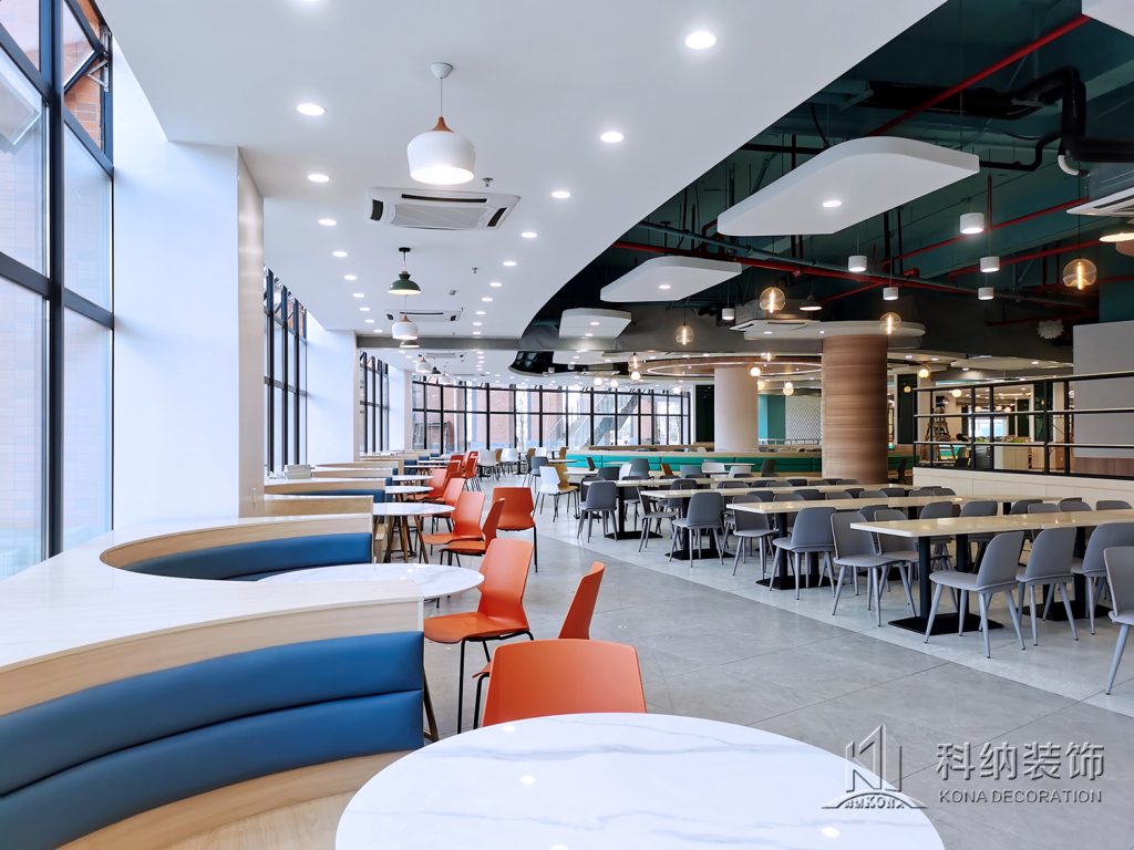 东莞大学食堂装修实景图