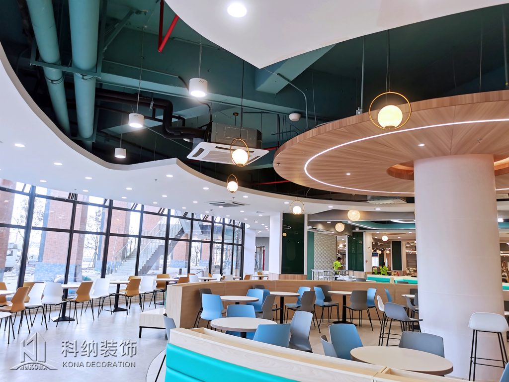 东莞大学食堂装修实景图