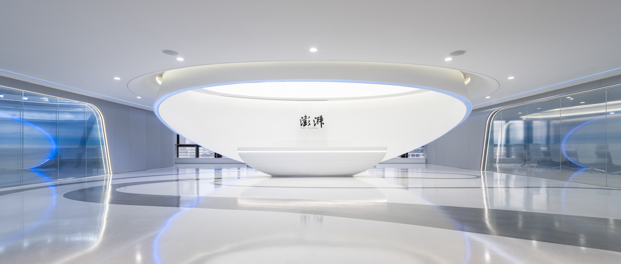【分享】未来科技感和艺术感的完美结合办公空间-广东科纳建筑装饰工程有限公司